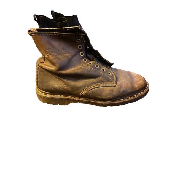 Dr. Martens Vintage Leather Boots Size 10 - Emo Boots That Have Seen It All - Picture 6 of 12